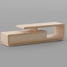 Modern Tiered Wooden TV Stand