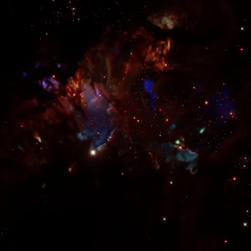 Volumetric Dark Nebula Deep Space