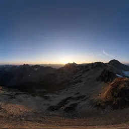 Mountain Landscape Aerial Sunset