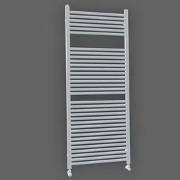 High-quality Blender 3D model of towel-rail radiator for interior design visualization.