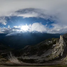 Aerial Dramatic Canadian Landscape