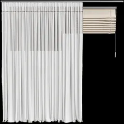 MI Silk And Cotton Curtain Set