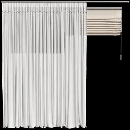 MI Silk And Cotton Curtain Set