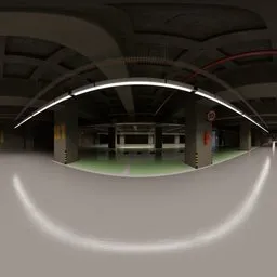 : Modern Underground Parking Garage