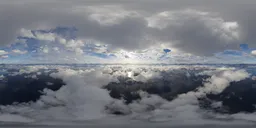 Aerial Clouds Mountain Landscape Day