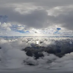 Aerial Clouds Mountain Landscape Day