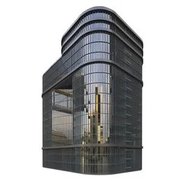 Modern Glass Tower Building