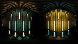 Futuristic Light Corridor