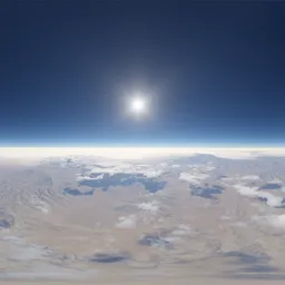 Above Cloudy Sky Atmosphere