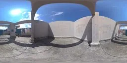 4K high dynamic range urban lighting with clear sky and concrete textures for realistic scene illumination.