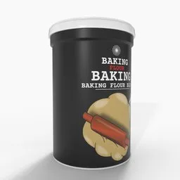 Baking Flour Blend Tub Container