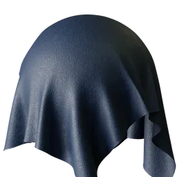 Dark Blue Distressed Leather