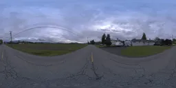 Road in Rural Country Cloudy Sunset