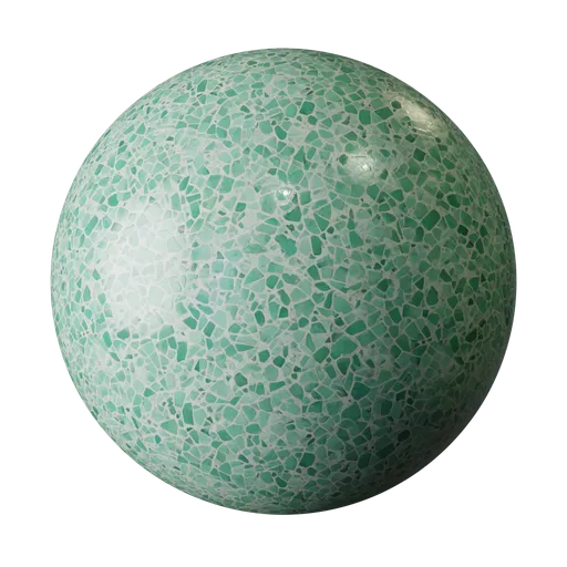Dense Green Mosaic Tile