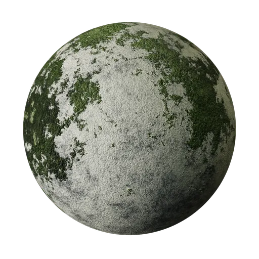 Concrete with Moss