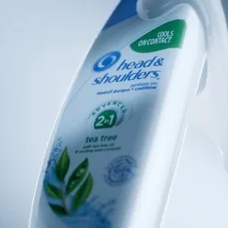 Gel Poured on Head & Shoulders Bottle