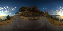 Autumn Roadside Hill HDRI