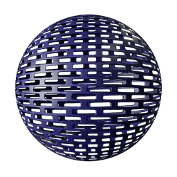 Blue Perforated Metal Grate