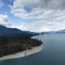 Lake and Mountain Landscape Clouds