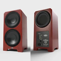 Hi-End Subwoofer Red Wood