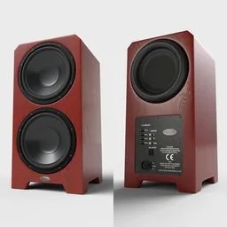 Hi-End Subwoofer Red Wood