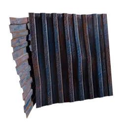 Old rusty metal plates