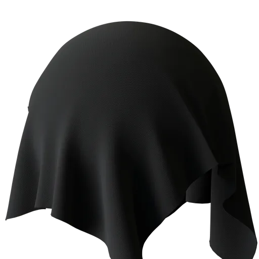 Black procedural weave fabric