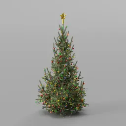 Christmas Tree Decorated Juv