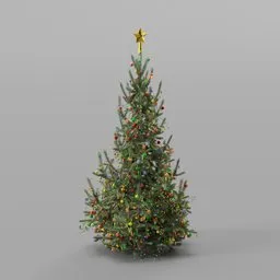 Christmas Tree Decorated Juv