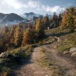 Fall Road to the Mountains