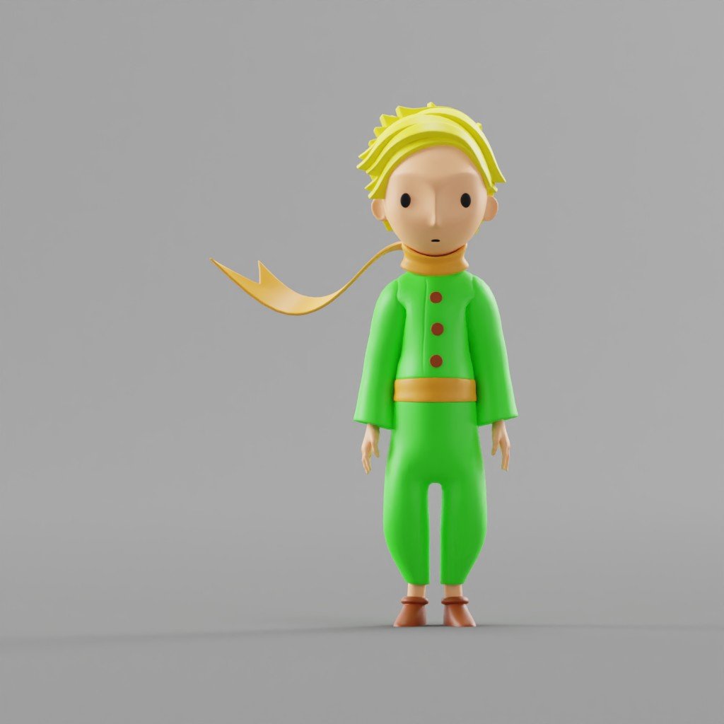 The Little Prince Rigged | Free 3D Full Body Models | Blenderkit