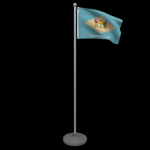 Animated Flag of Delaware State