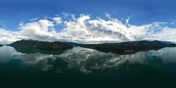 Aerial Canadian Landscape Cloudy Sky