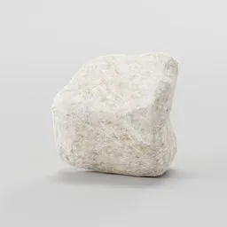 Low-poly 3D model rock with realistic 2K PBR texture, suitable for Blender environmental design.