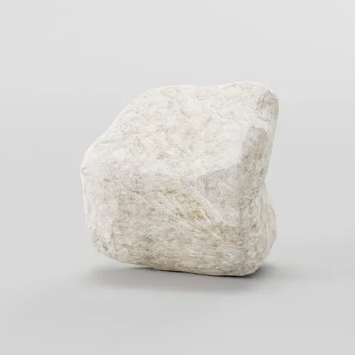 Low-poly 3D model rock with realistic 2K PBR texture, suitable for Blender environmental design.