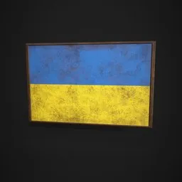 Ukraine Flag Picture Frame