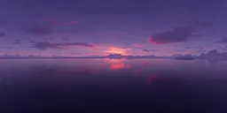 Pink Purple Sunset Landscape