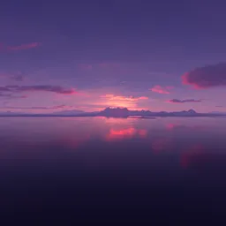 Pink Purple Sunset Landscape