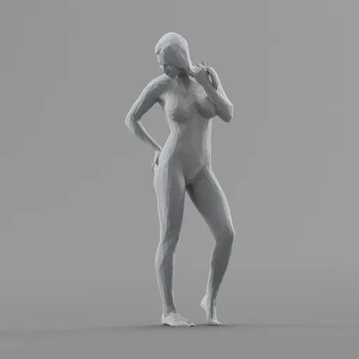 Lowpoly Female Topless