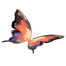 Stunning 3D animated butterfly with radiant wings, ideal for Blender rendering and cartoon effects.