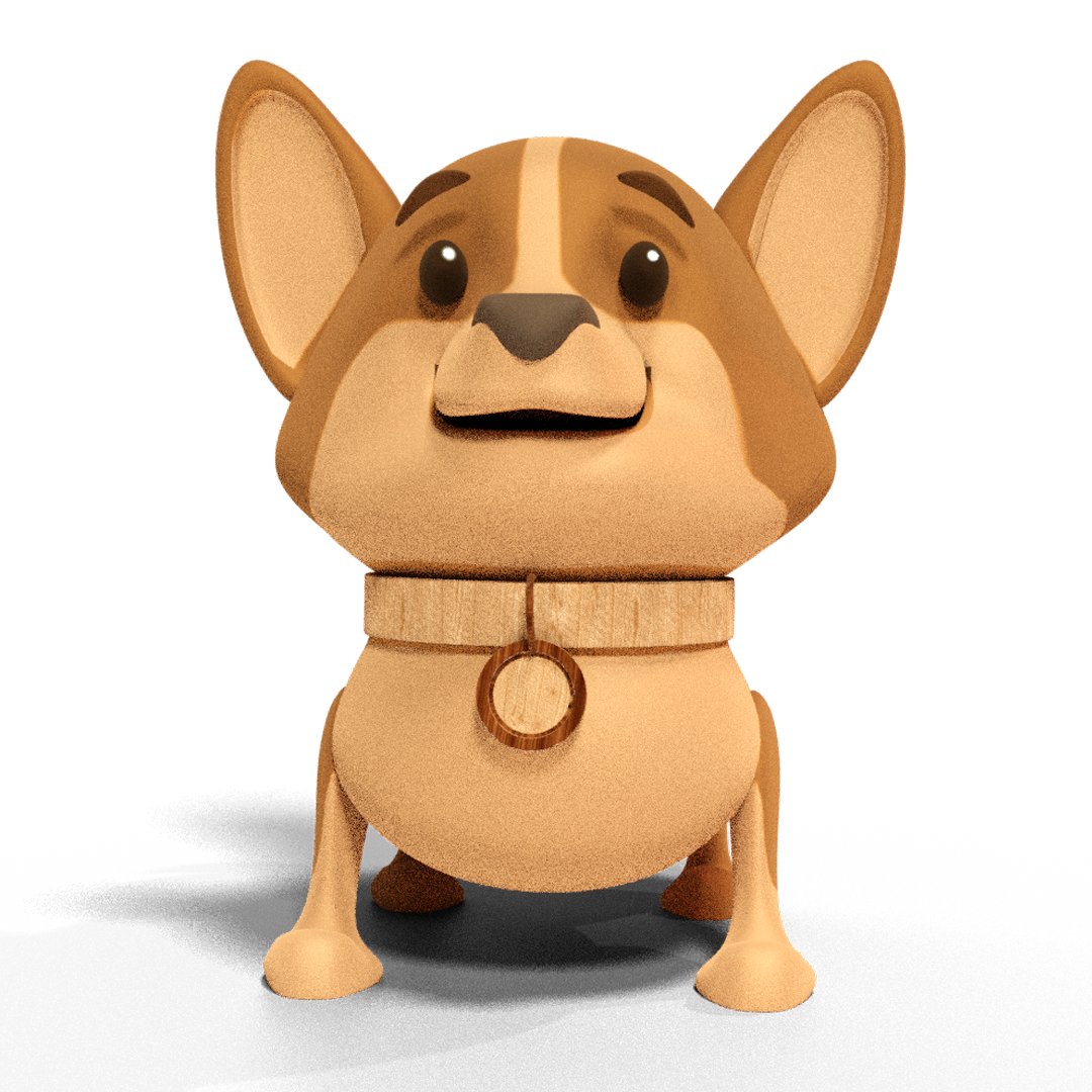 Cute dog | Mammals models | BlenderKit