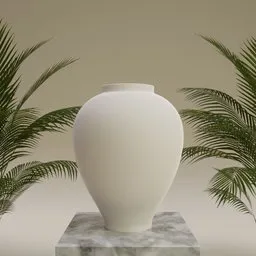 High-quality 3D rendering of a customizable vase model, ideal for Blender 3D projects and scenes.