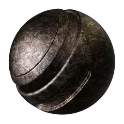 High-quality PBR raw metal material with seamless texture for 3D modeling and rendering in Blender.