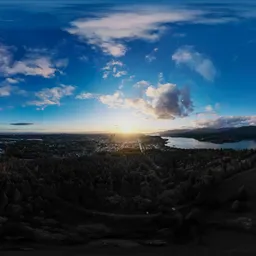 Aerial 360 Sunset