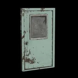 Green Metal Door