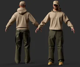 Male Hiker Outdoor Camping Gear