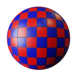 Red and blue checker Tiles