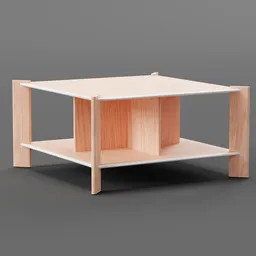 Square coffee table