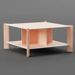 Square coffee table