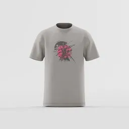 Abstract Samurai Sunset T-Shirt